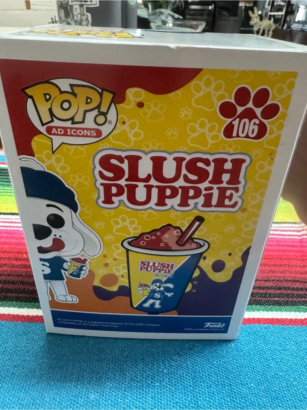 Funko Slush Puppie Flocked Vinyl Figure - White, Blue, Red, Yellow